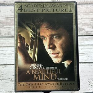 A Beautiful Mind (DVD, 2002, 2-Disc Set, Limited‎ Edition Packaging Full Screen